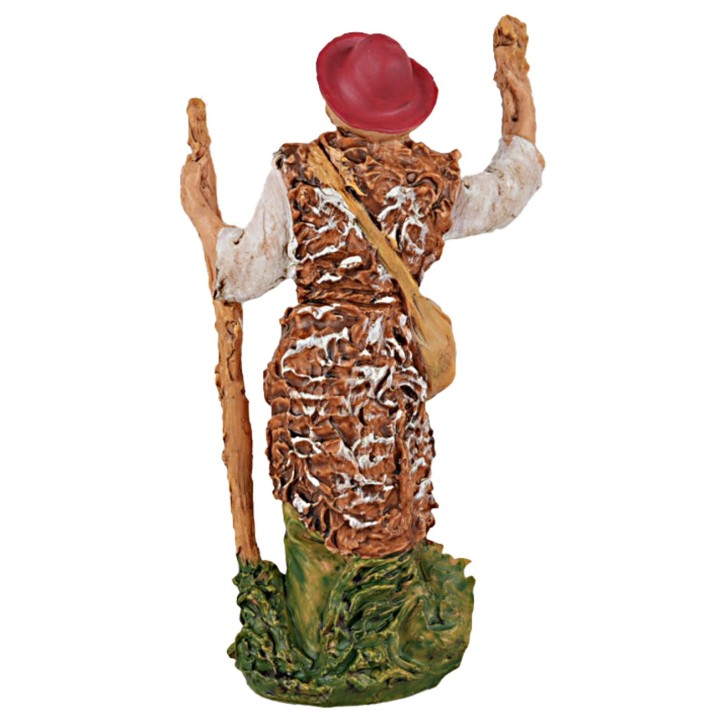 Viandante con bastone 13 cm