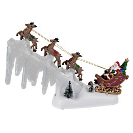 Carrusel navideño completo con luces y música cm 33x21x31h