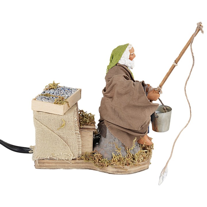 Pescador 10 cm en movimiento