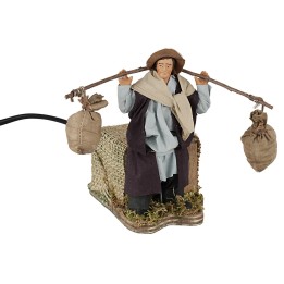 Portador de sacos 12 cm en movimiento