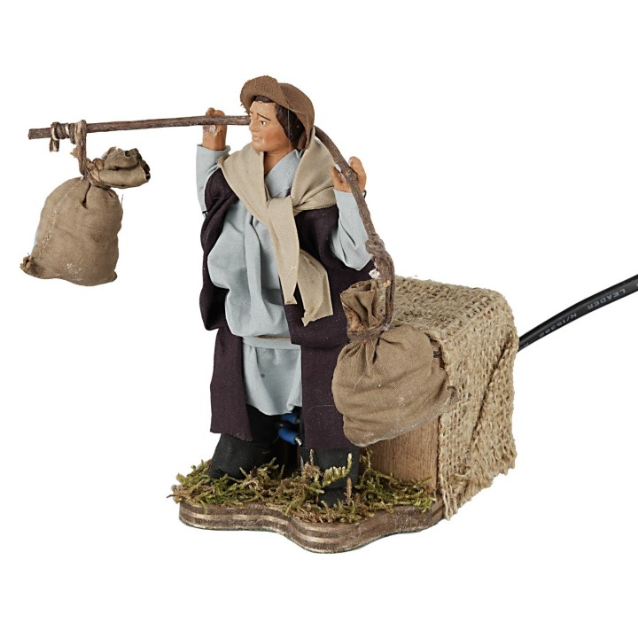 Portador de sacos 12 cm en movimiento