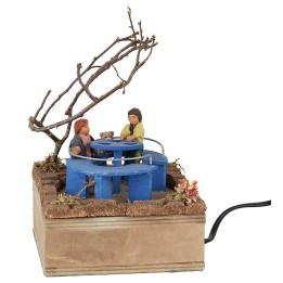 Carousel with Children, 12 cm Series, in Motion