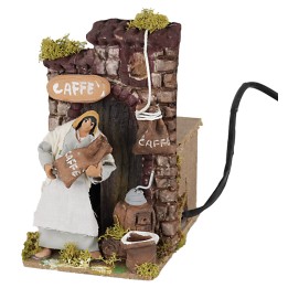 Vendedora de café 10 cm en movimiento