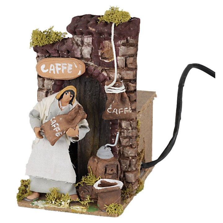 10 cm moving coffee saleswoman