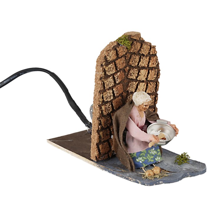 Donna che cucina serie 8 cm in movimento