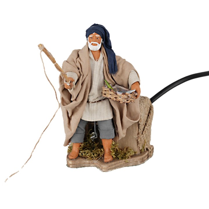 Pescador 12 cm en movimiento