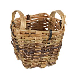Wicker basket with handles, 6 cm high