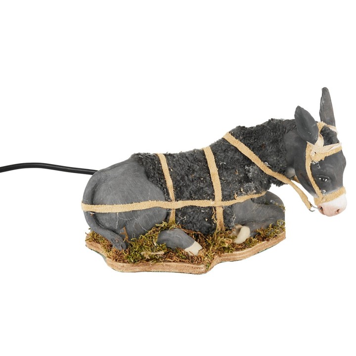 Seated donkey in motion series 24 cm