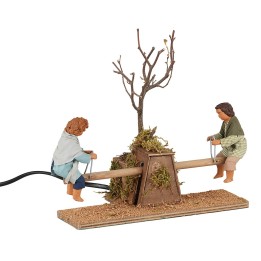 Bambini sul dondolino in movimento serie 24 cm