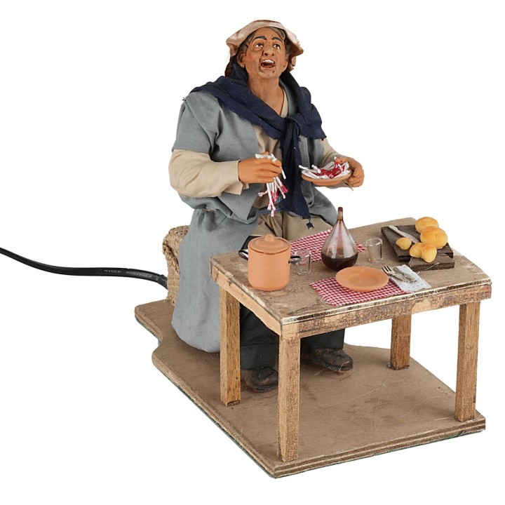 Man eating 30 cm series in motion
