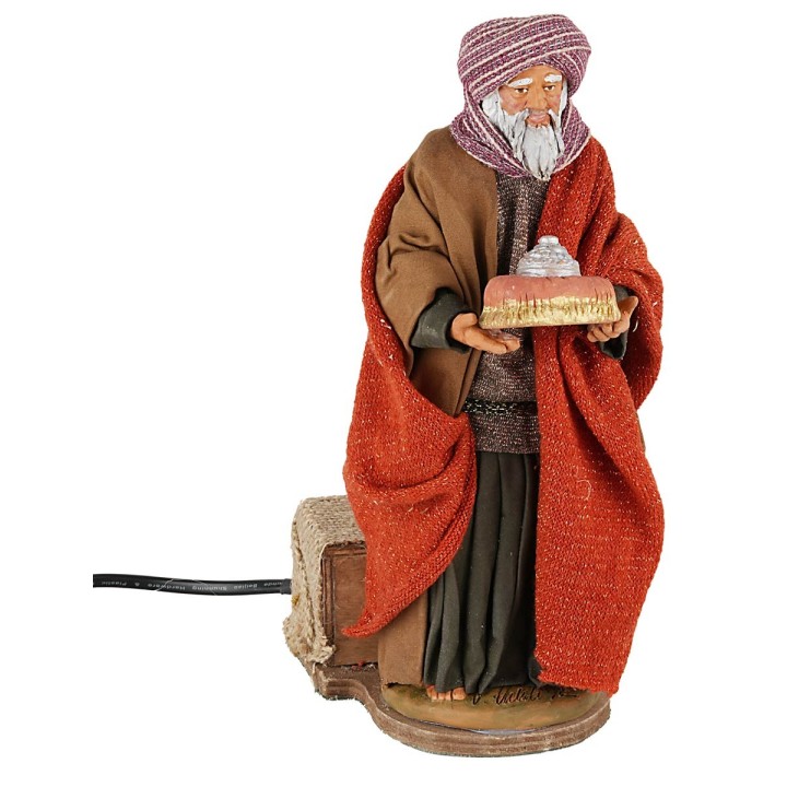Set tres Reyes Magos en movimiento 30 cm