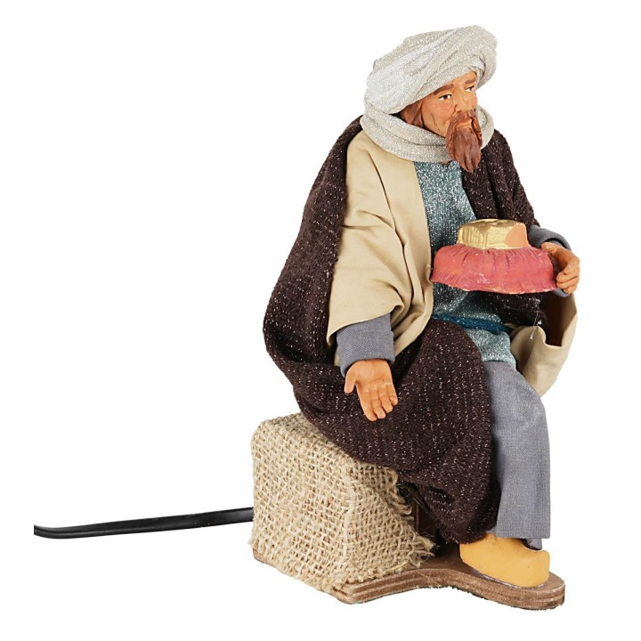 Set tres Reyes Magos en movimiento 30 cm