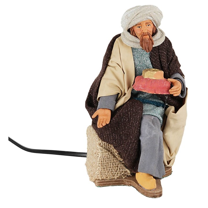 Set tres Reyes Magos en movimiento 30 cm