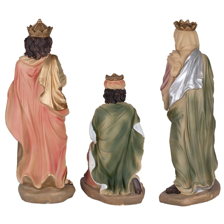 Set of 11 Nativity figures, Magi, angel and shepherd 40 cm in