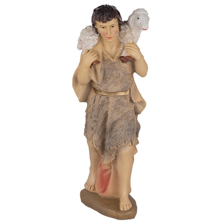 Conjunto de 11 figuras Natividad, Reyes Magos, ángel y pastor