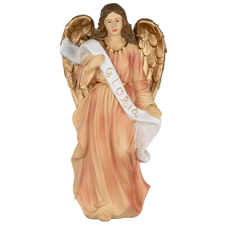 Conjunto de 11 figuras Natividad, Reyes Magos, ángel y pastor
