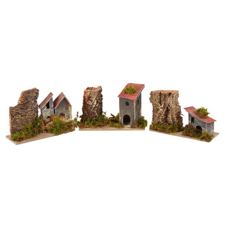 Set 3 casette presepe cm 13x5x8 h