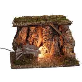 Cueva iluminada cm 39x27x25h