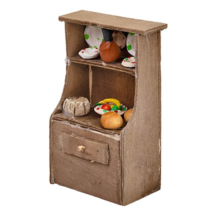 Cupboard with food cm 7.5x4.5x13 h