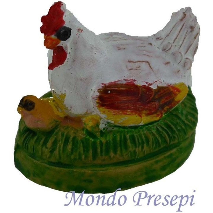 Hen with chick