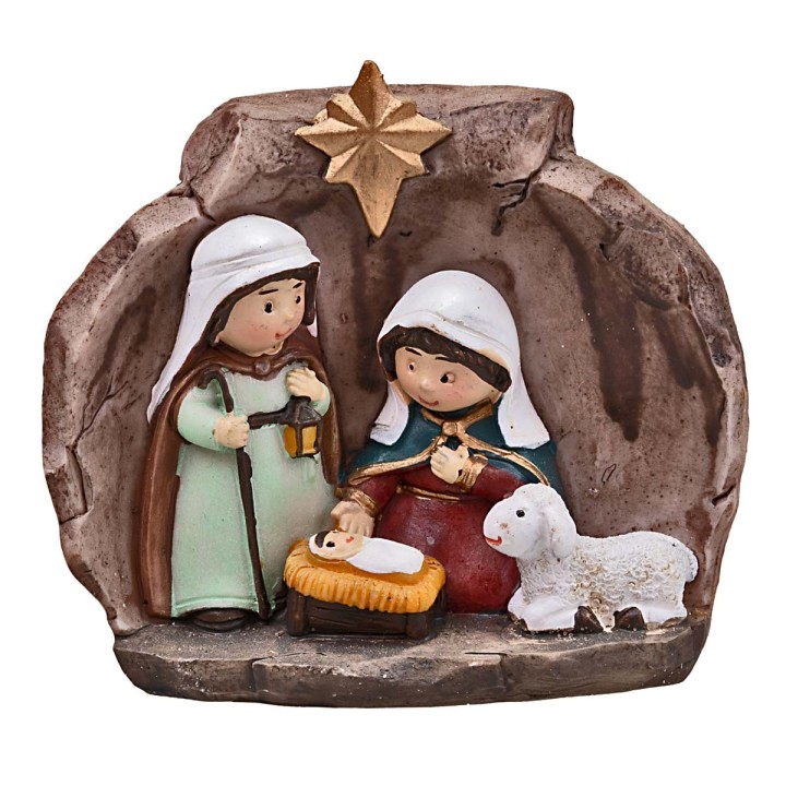 Natività naïf cm 7x3,5x7,5 h
