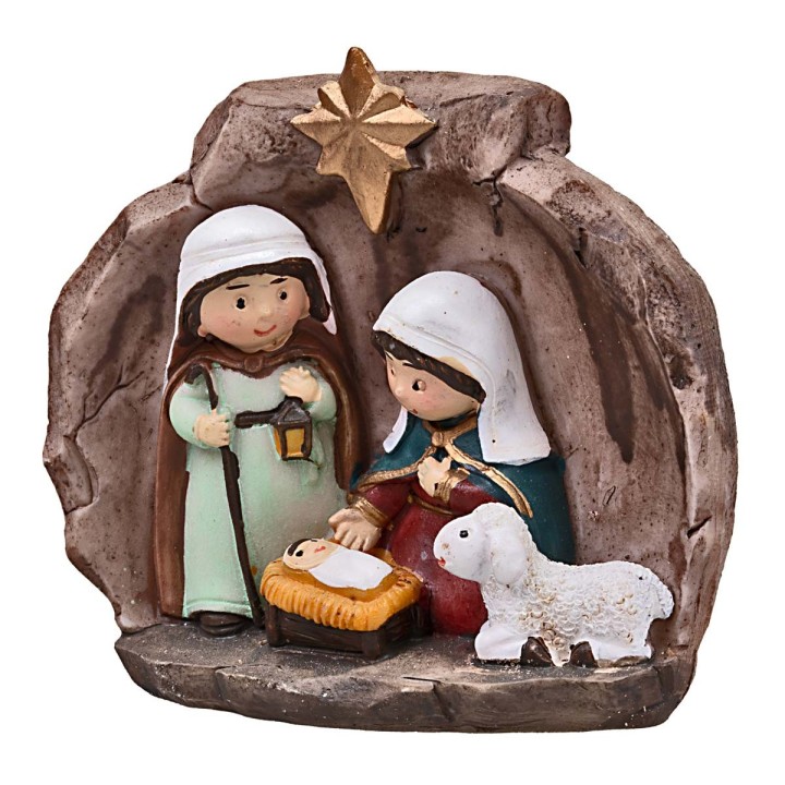 Natività naïf cm 7x3,5x7,5 h