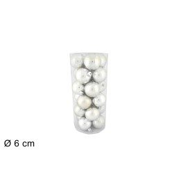 Set 32 bolitas plata ø 5 cm para árbol de Navidad