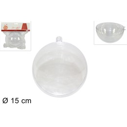 Esfera abrible transparente ø 15 cm