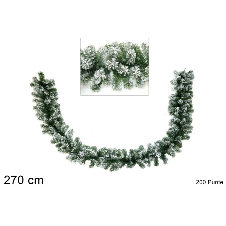 Ghirlanda 270 cm 200 punte per decorazione