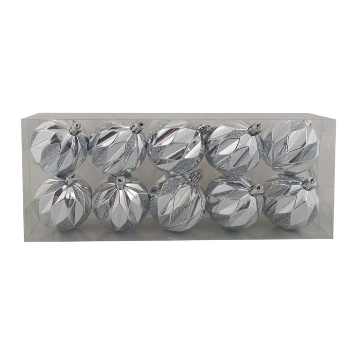Set of 10 gold balls ø 6 cm for Christmas tree