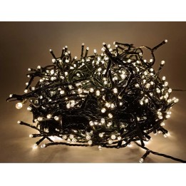 Minilucciole 240 led luce bianca calda per interno e esterno