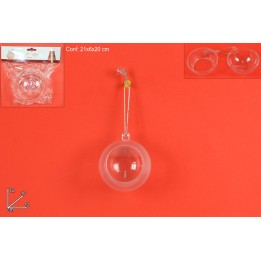 Esfera transparente abrible ø 12 cm