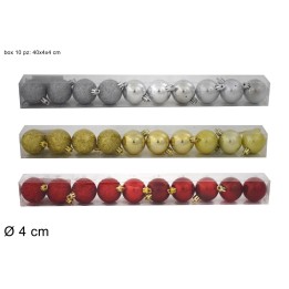 Set of 10 balls Ø 4 cm available in various colors