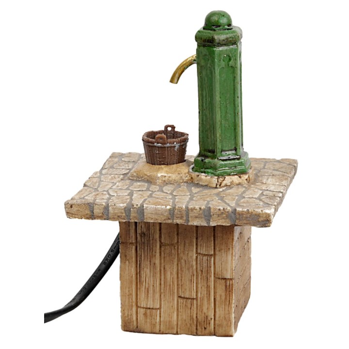 Fontana a colonna funzionante in resina cm 9x9,5x15 h