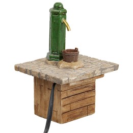 Fontana a colonna funzionante in resina cm 9x9,5x15 h
