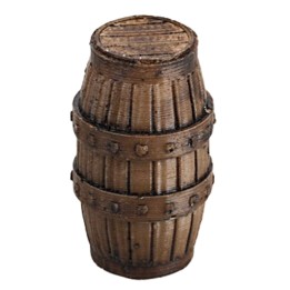 Botte medioevale in resina effetto legno 4 cm
