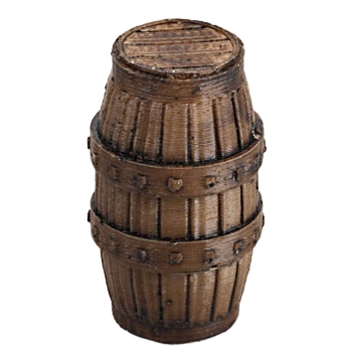 Botte medioevale in resina effetto legno 4 cm