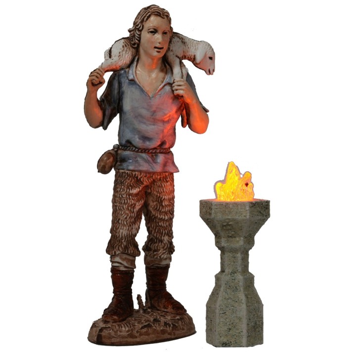 Braciere grande 6,8 cm con led tremolante 12 Volt