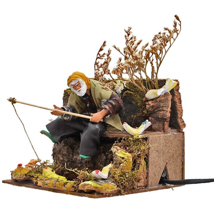 Pescador cm 15 en movimiento 17x17x17 h