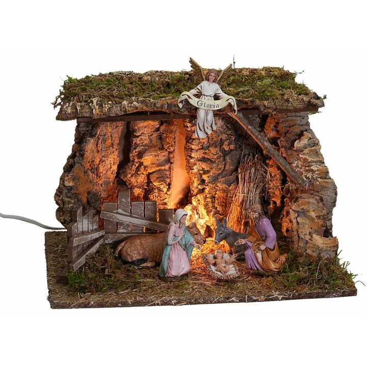 Cueva iluminada cm 39x27x25h