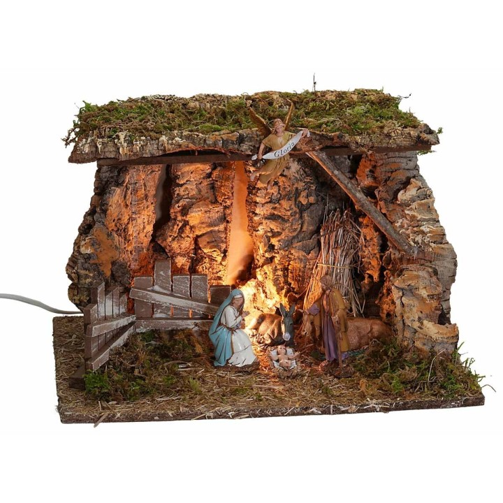 Grotta illuminata cm 39x27x25h