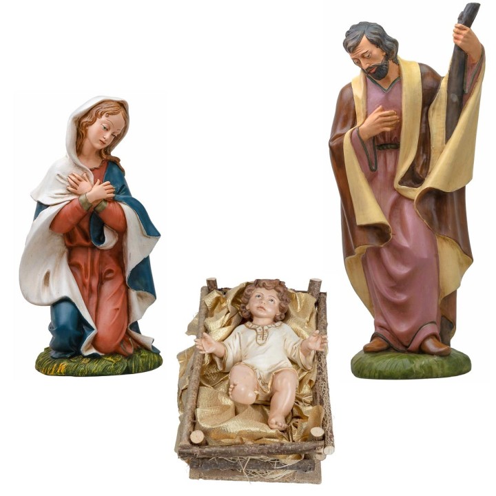 Set Natività 3 pezzi 53 cm Euromarchi da esterno