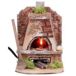 Forno per fornaio a campana con luce effetto fuoco cm 10x8x12h