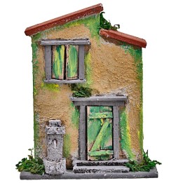 Casita con fuente de columna cm 10x4x12,5 h