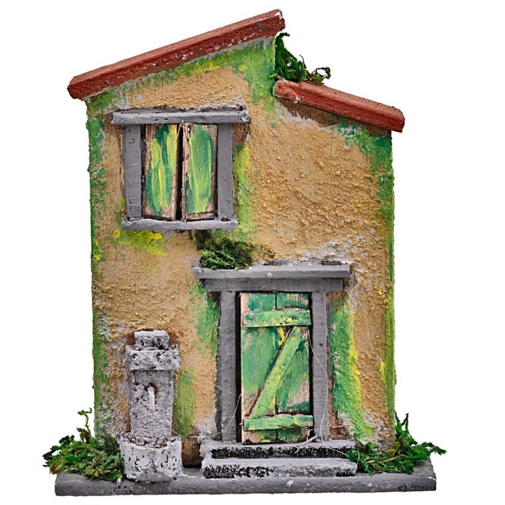 Casita con fuente de columna cm 10x4x12,5 h