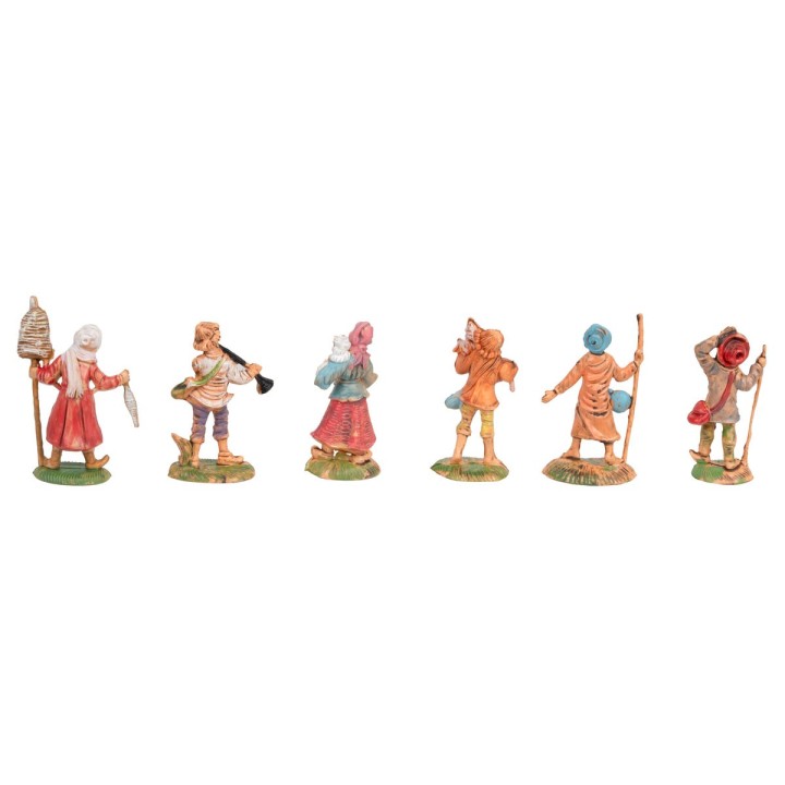 Set 6 statuine 6 cm per presepe