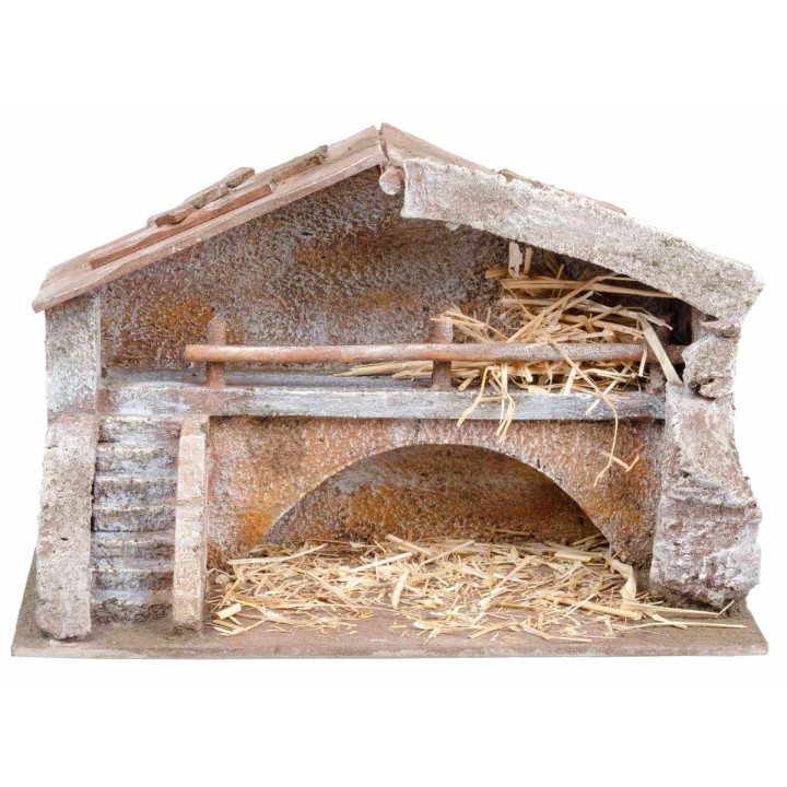 Cabaña con altillo de 30x15x19h cm