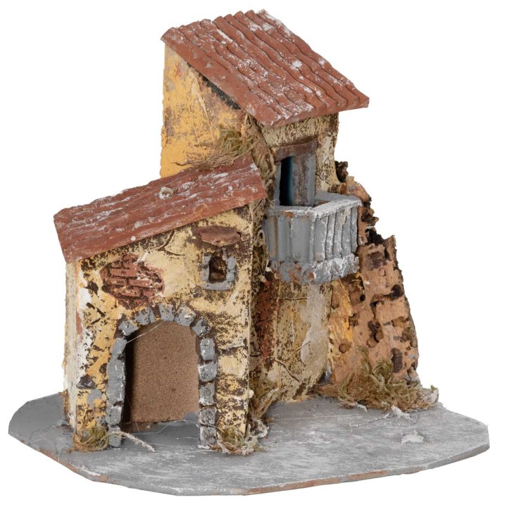 Casita de resina con balcón 20x18x18h