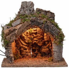 Gruta iluminada cm 30x20x30h