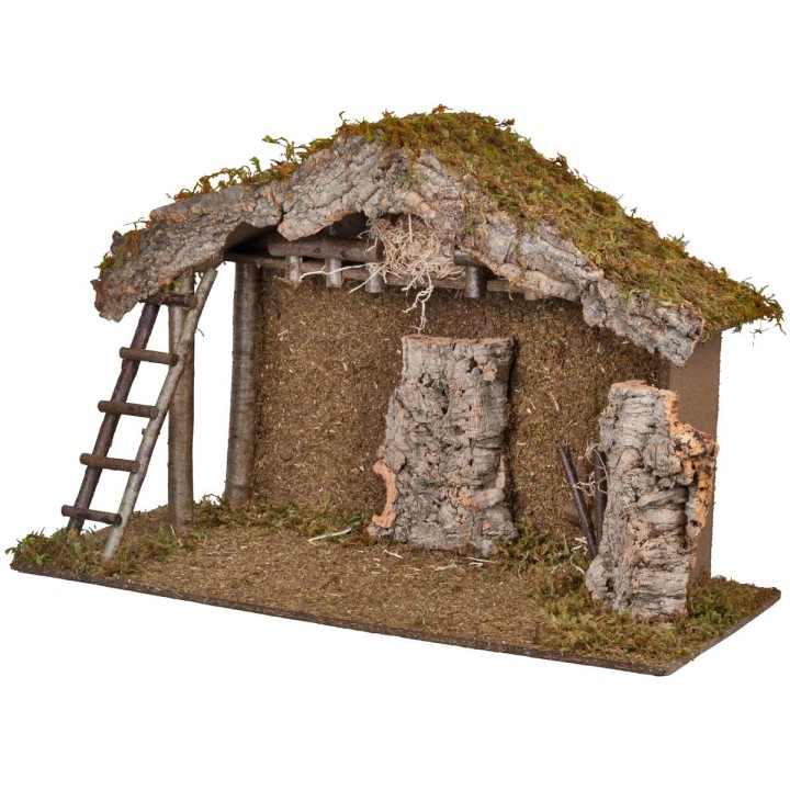 Hut for Nativity 30 cm 79x36x50h
